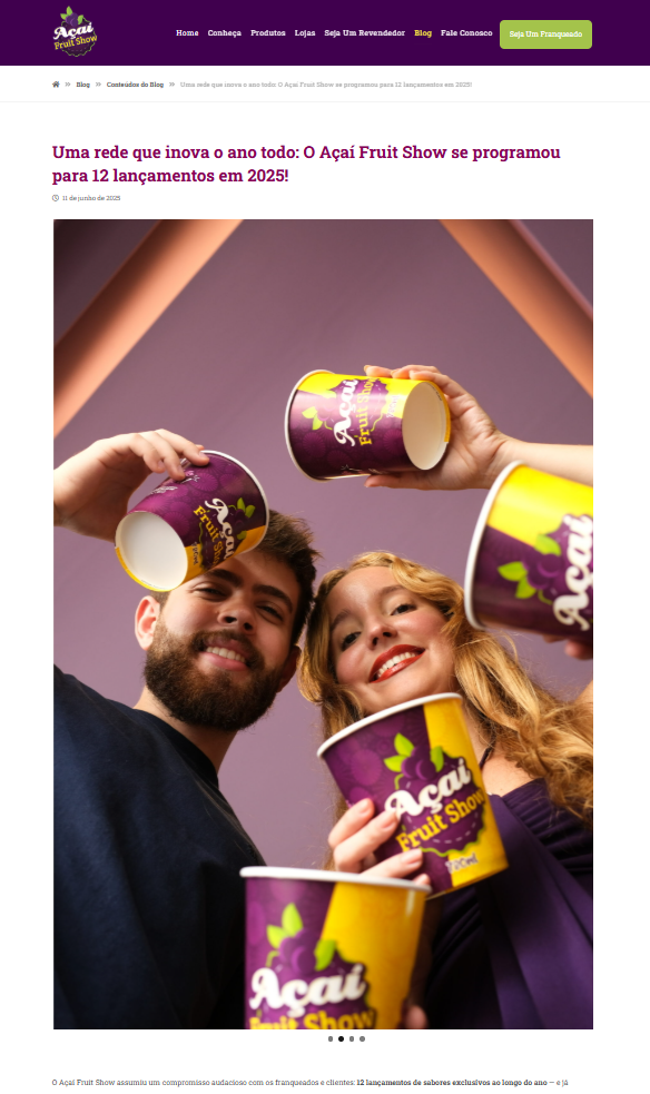 Notícias sobre a Açaí Fruit Show